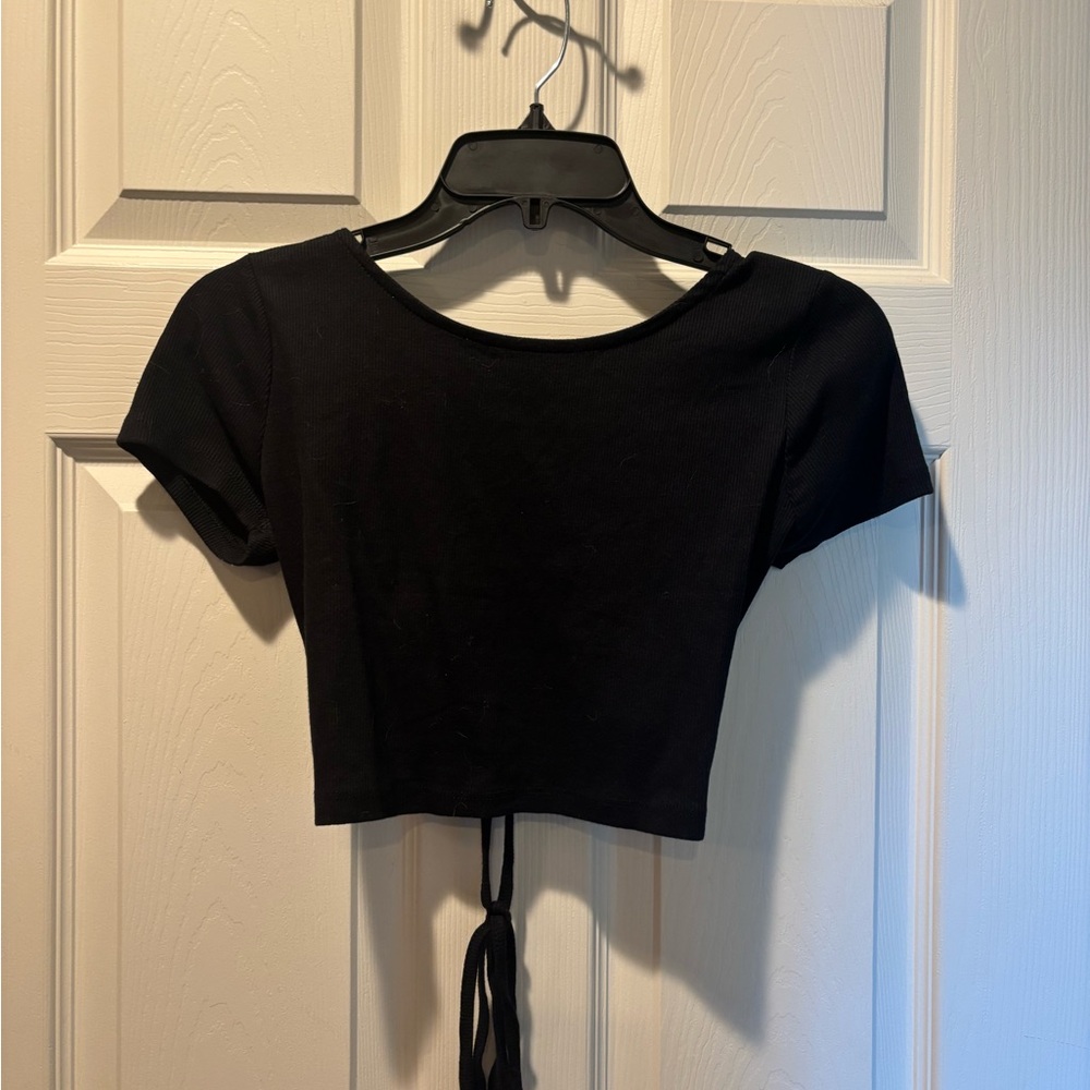 Black Crop Top
